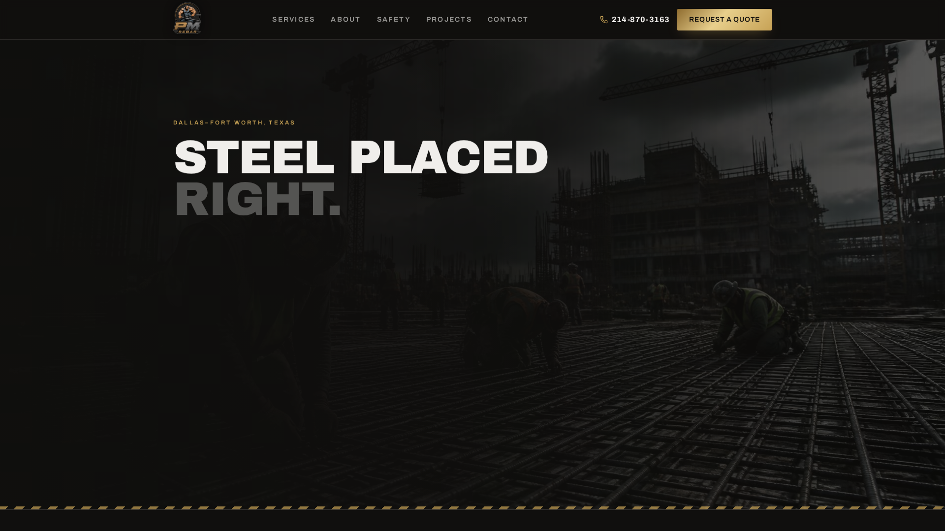PM Rebar website preview